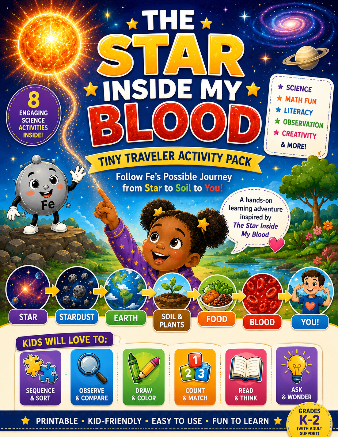 The Star Inside My Blood Tiny Traveler Activity Pack